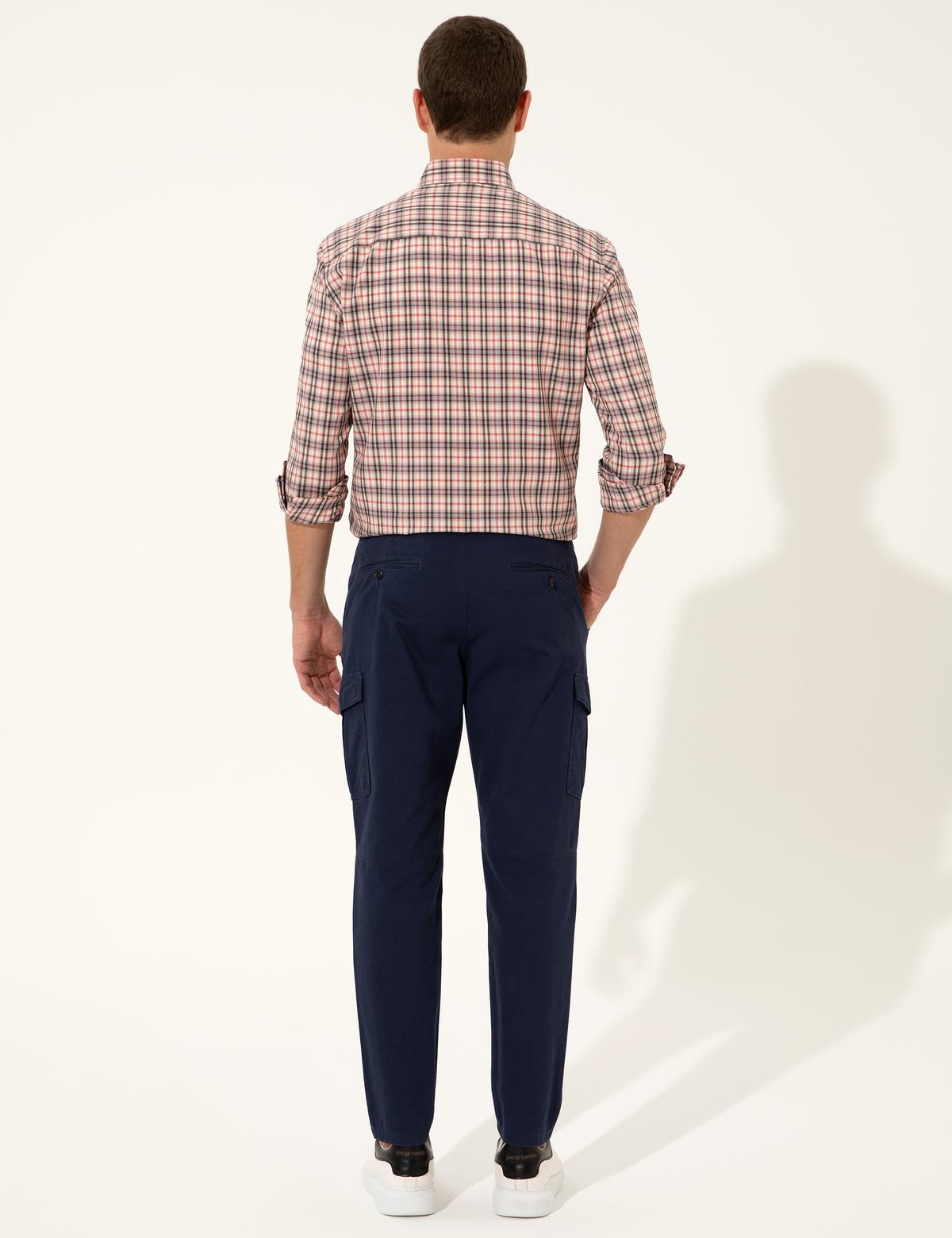 Açık Lacivert Carrot Fit Kanvas Pantolon - 50239848053