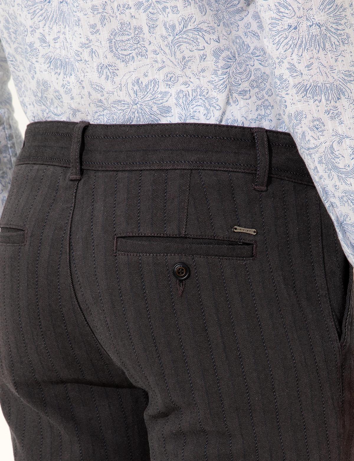 Antrasit Slim Fit Kanvas Pantolon - 50241478007