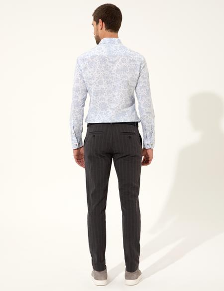 Antrasit Slim Fit Kanvas Pantolon - 50241478007