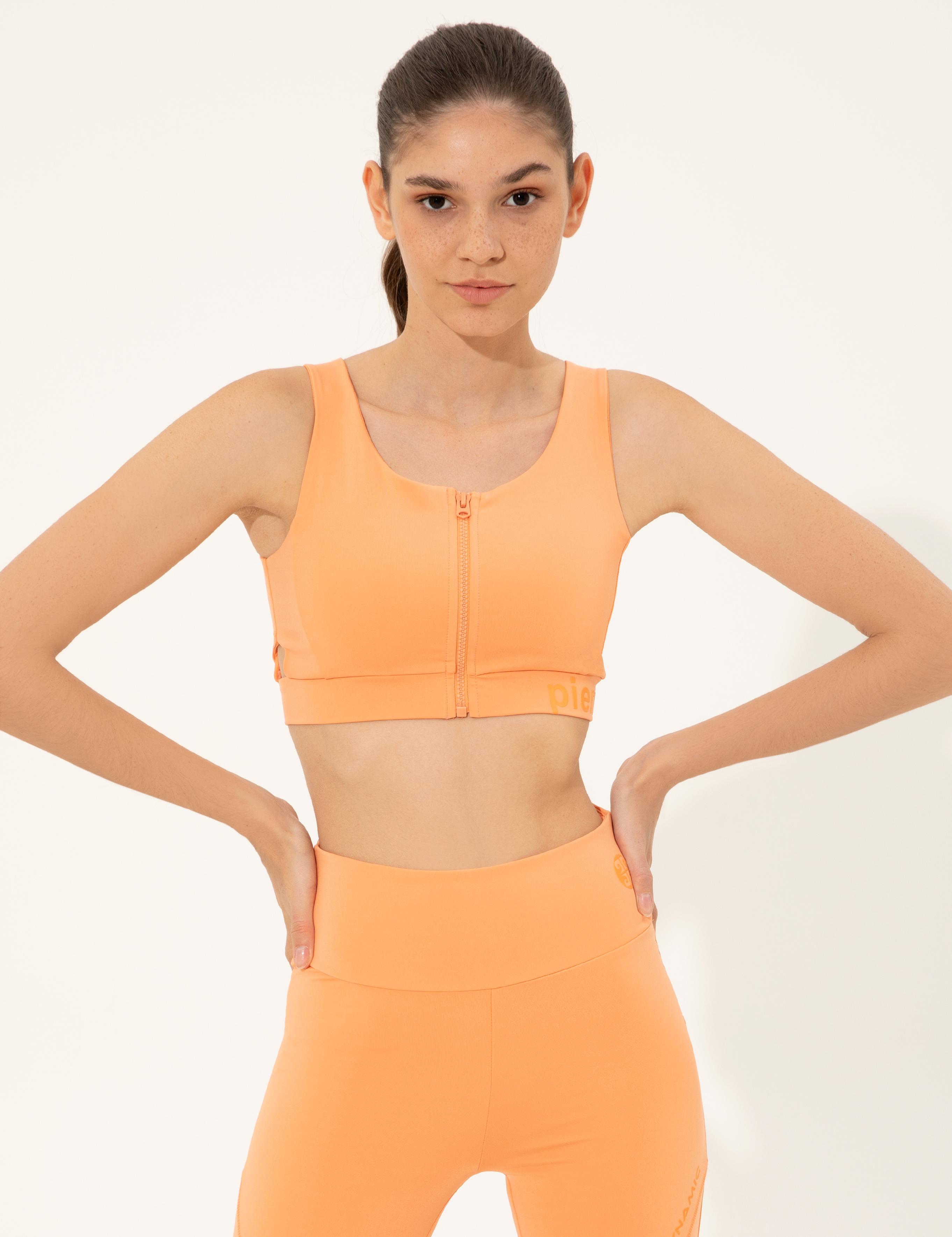 Turuncu Crop Top Bustiyer
