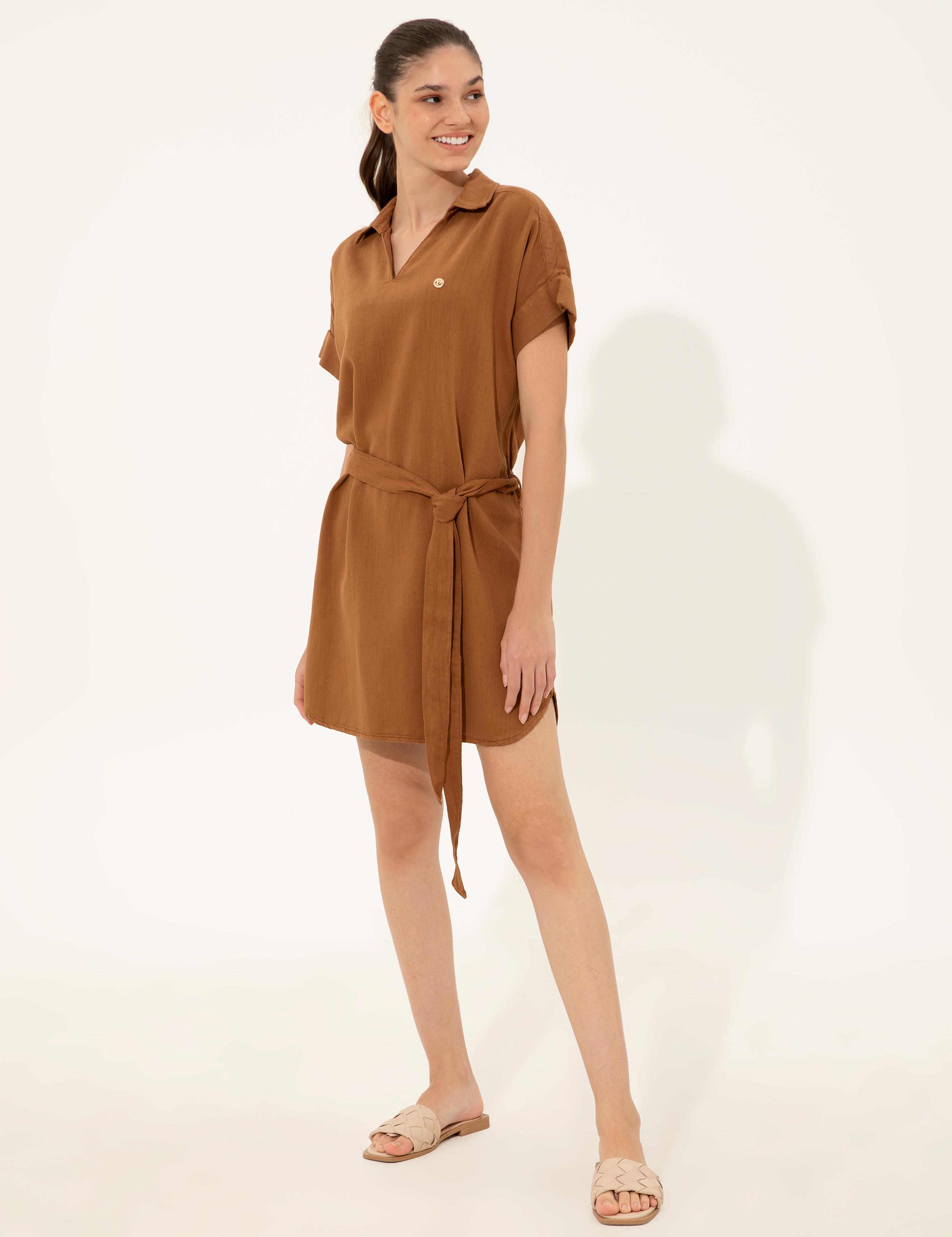 Taba Rahat Kesim Dokuma Elbise