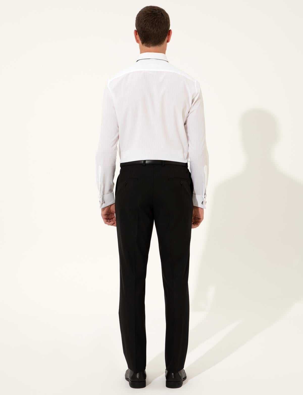 Siyah Slim Fit Kumaş Pantolon - 50253370009