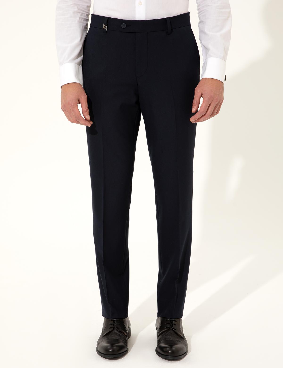 Lacivert Slim Fit Kumaş Pantolon - 50253370039