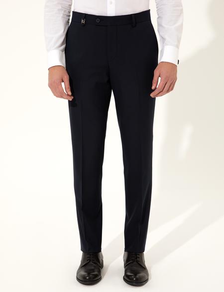 Lacivert Slim Fit Kumaş Pantolon - 50253370039