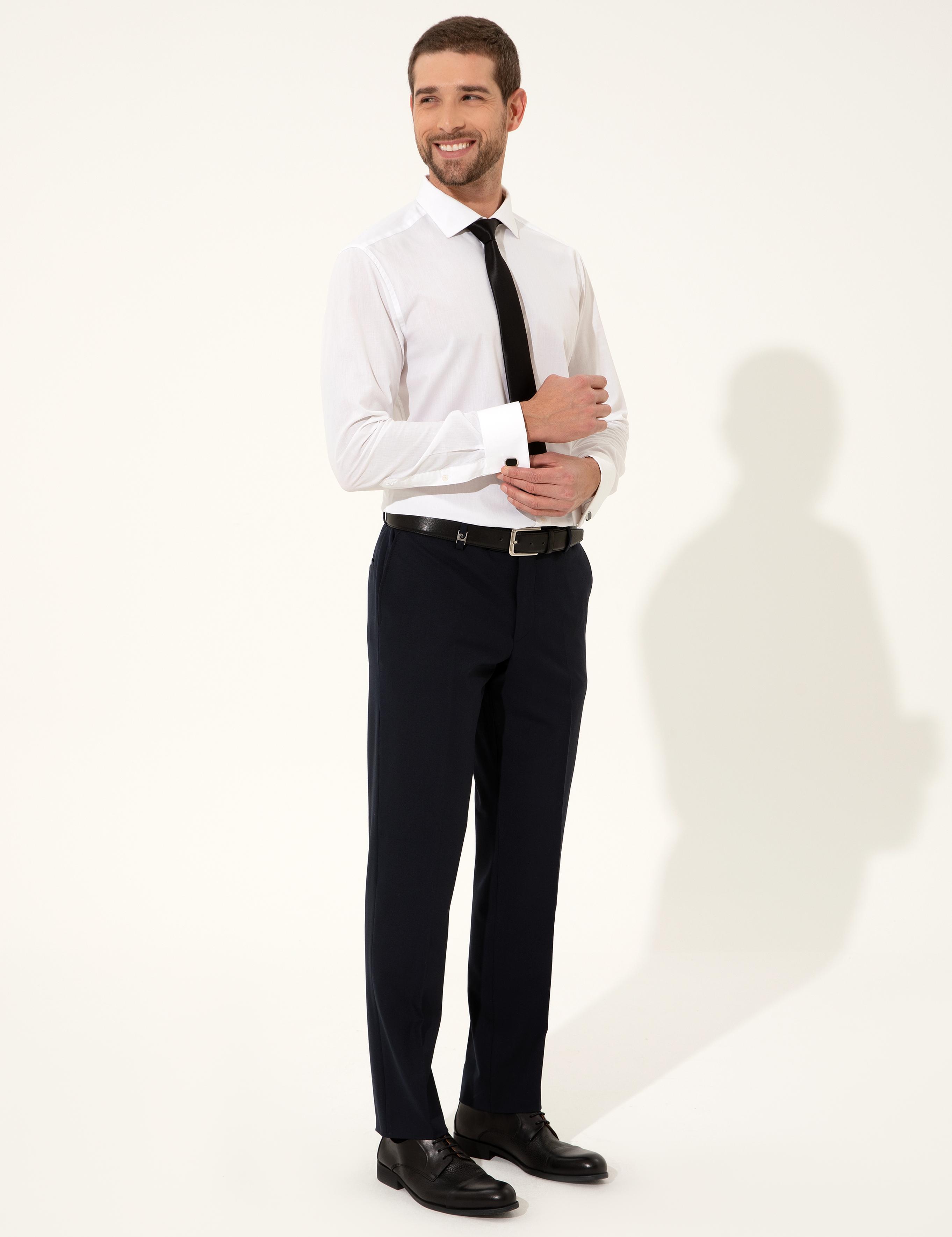 Lacivert Slim Fit Kumaş Pantolon