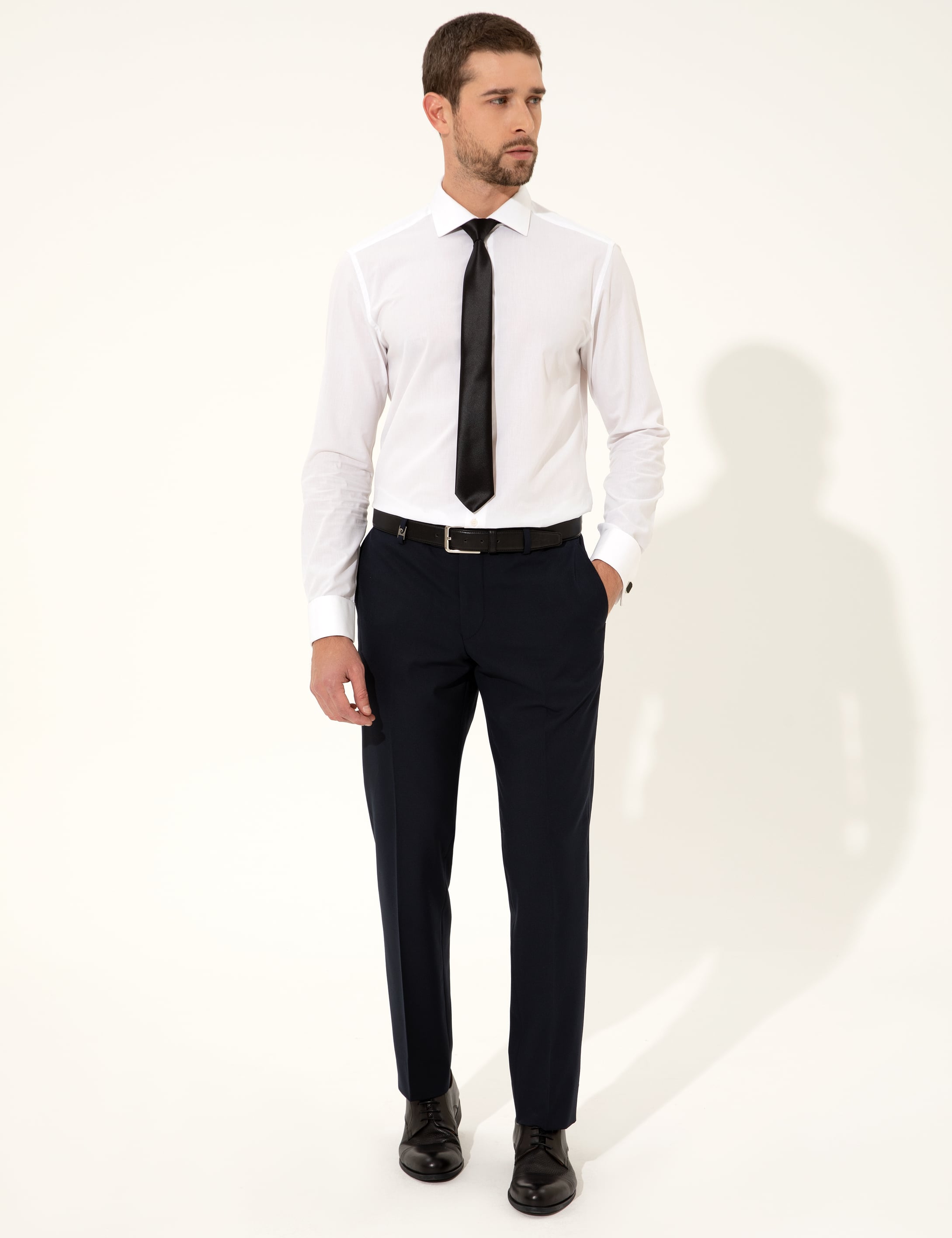 Lacivert Slim Fit Kumaş Pantolon - Image 1