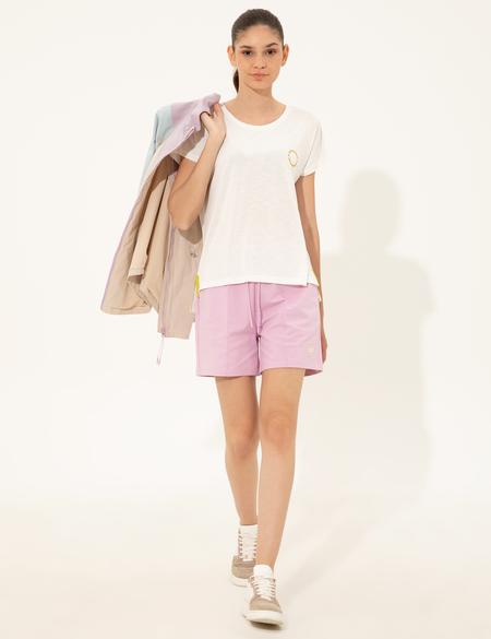 Ekru Comfort Fit Tişört - 50247388003