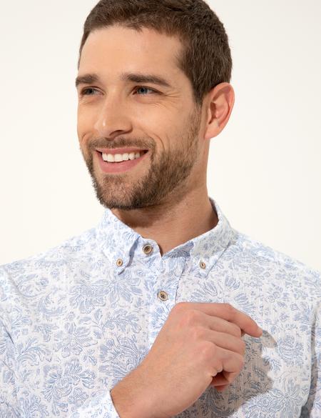 Mavi Slim Fit Uzun Kollu Gömlek - 50249759026