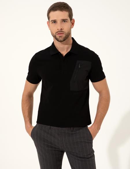 Siyah Slim Fit Tişört - 50249823013