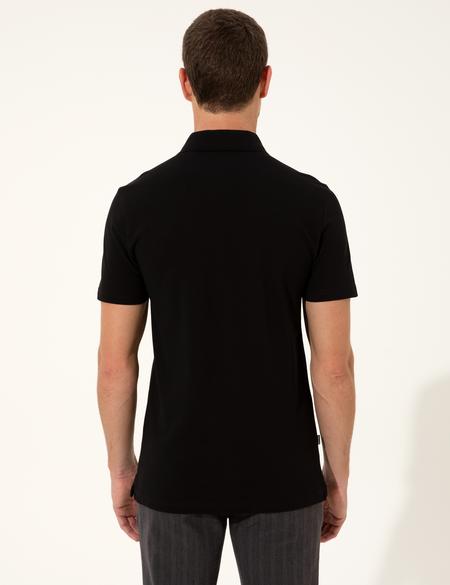 Siyah Slim Fit Tişört - 50249823013