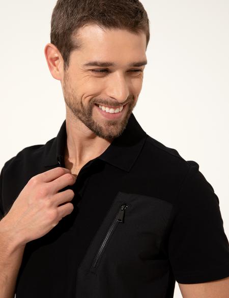 Siyah Slim Fit Tişört - 50249823013