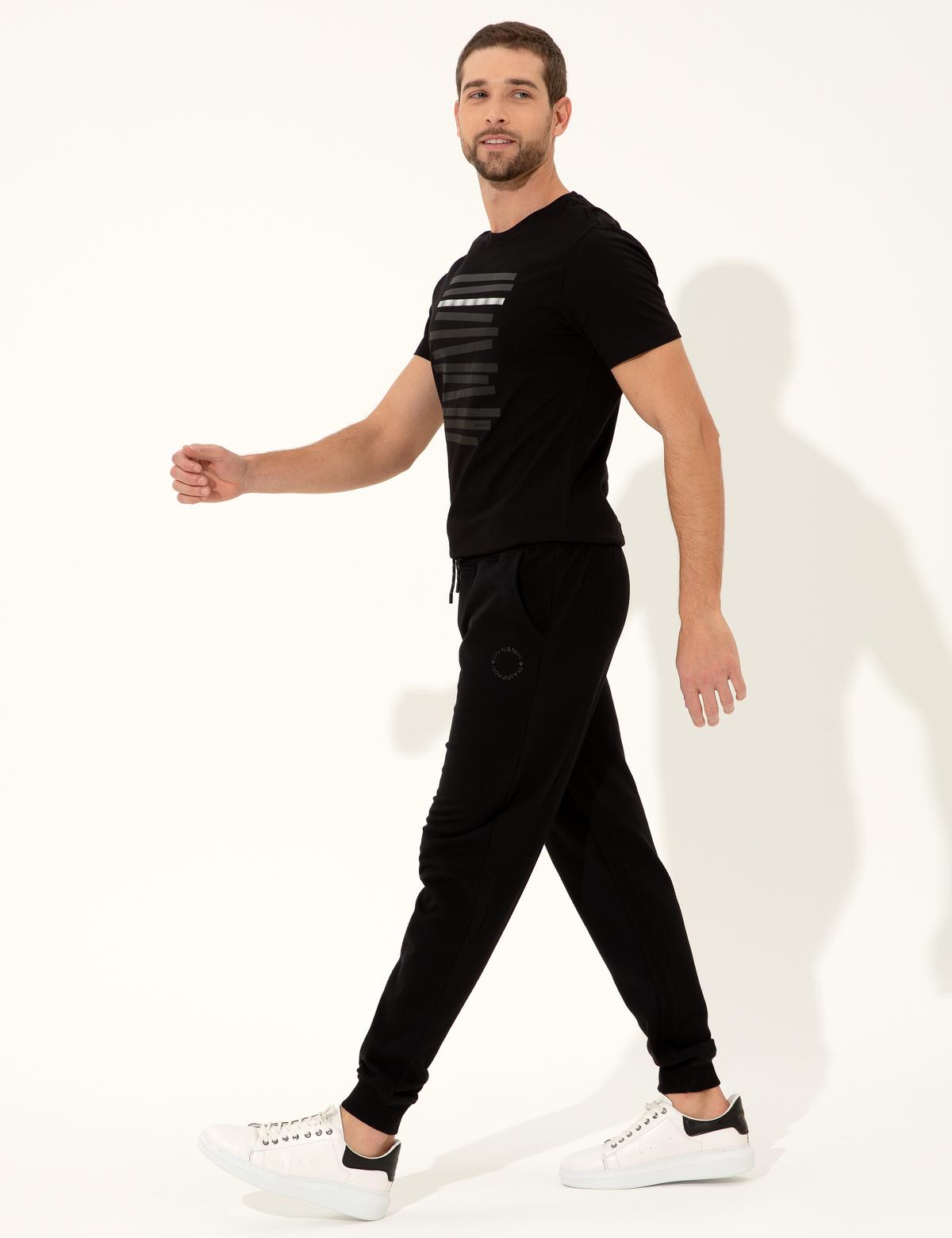 Siyah Slim Fit Eşofman Altı - 50251738016