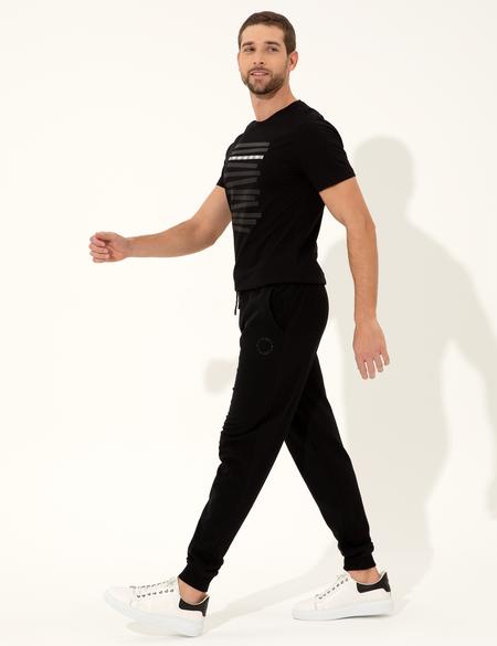Siyah Slim Fit Eşofman Altı - 50251738016