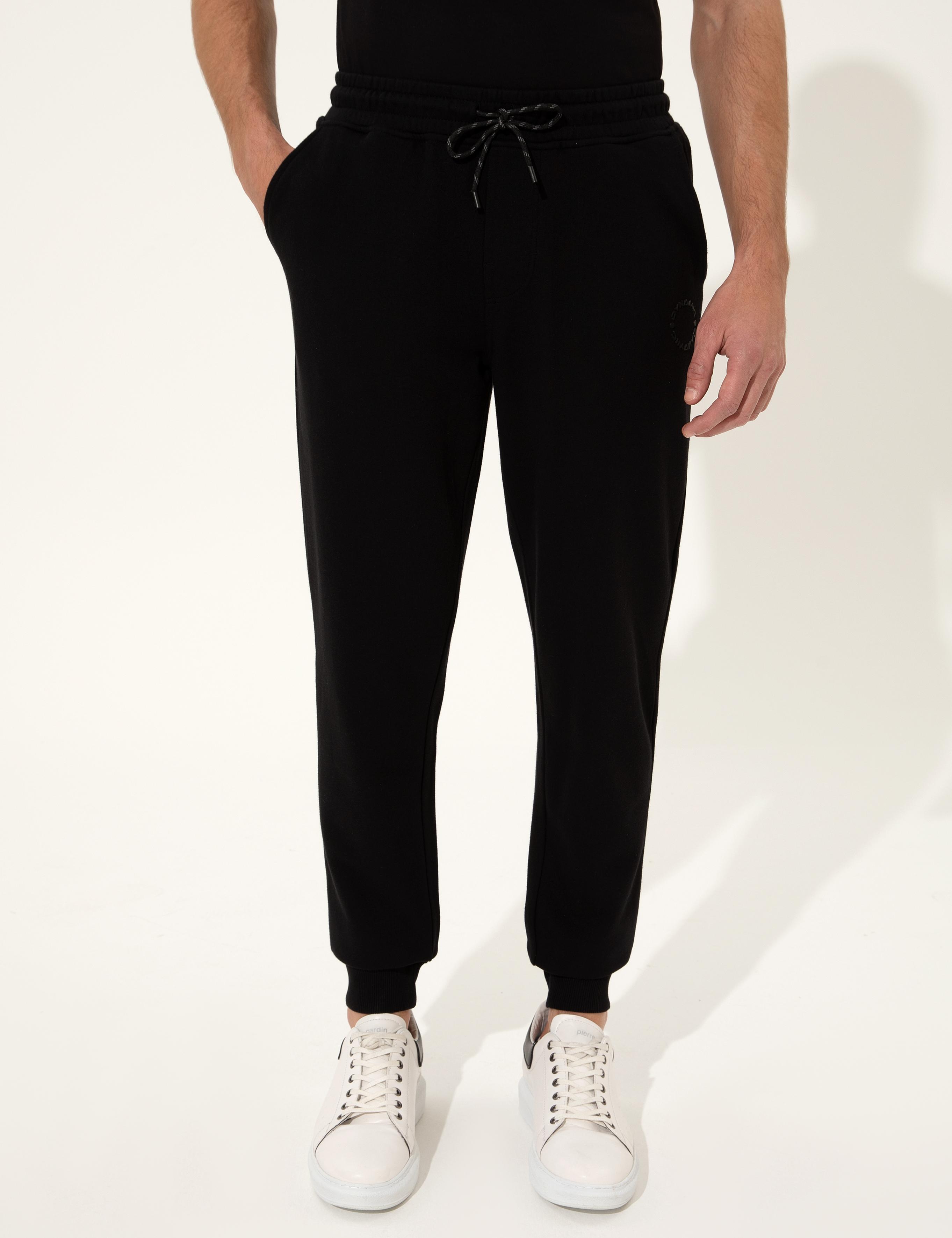 Siyah Slim Fit Eşofman Altı