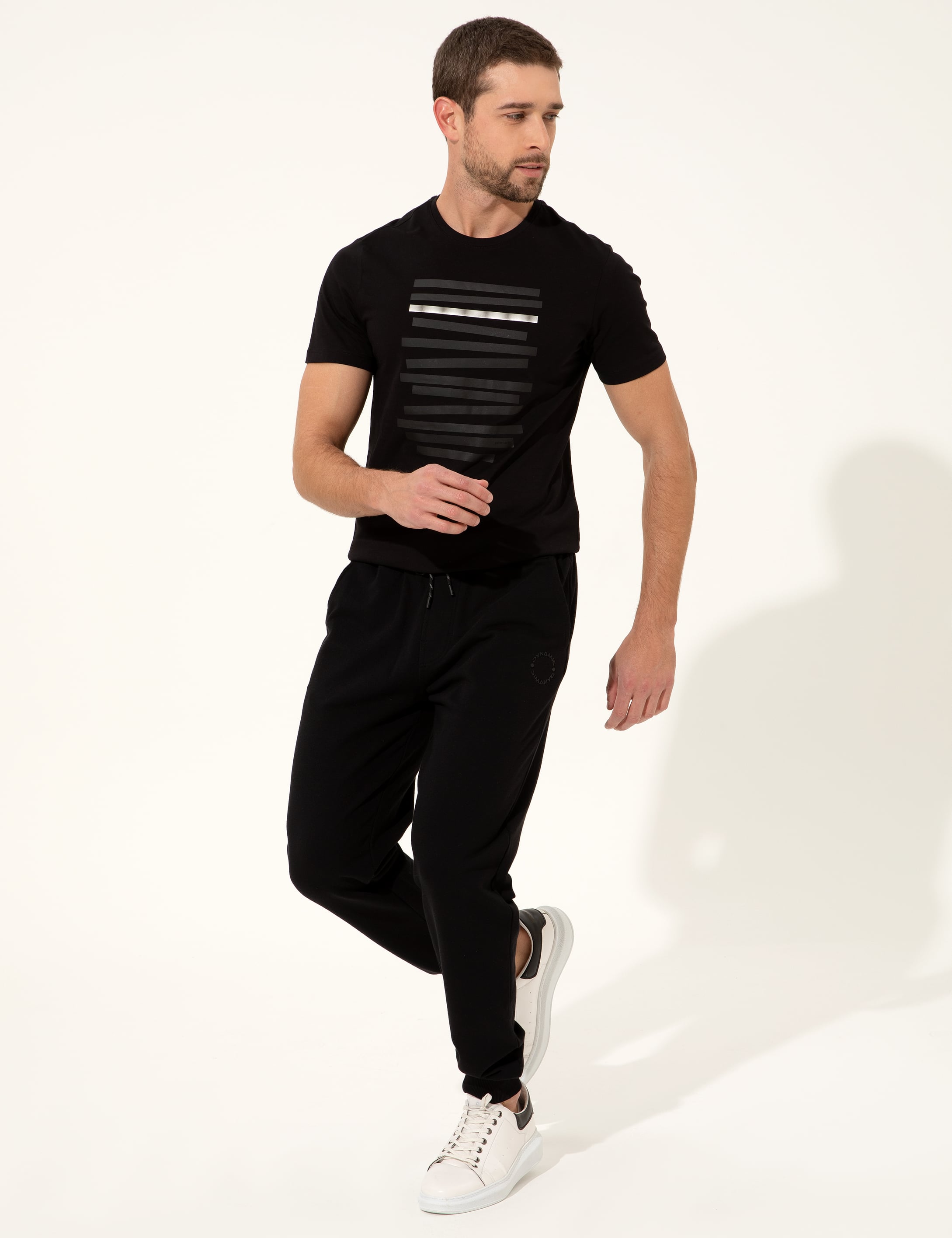 Siyah Slim Fit Eşofman Altı - Image 1