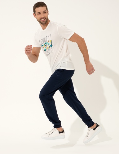 Lacivert Slim Fit Eşofman Altı