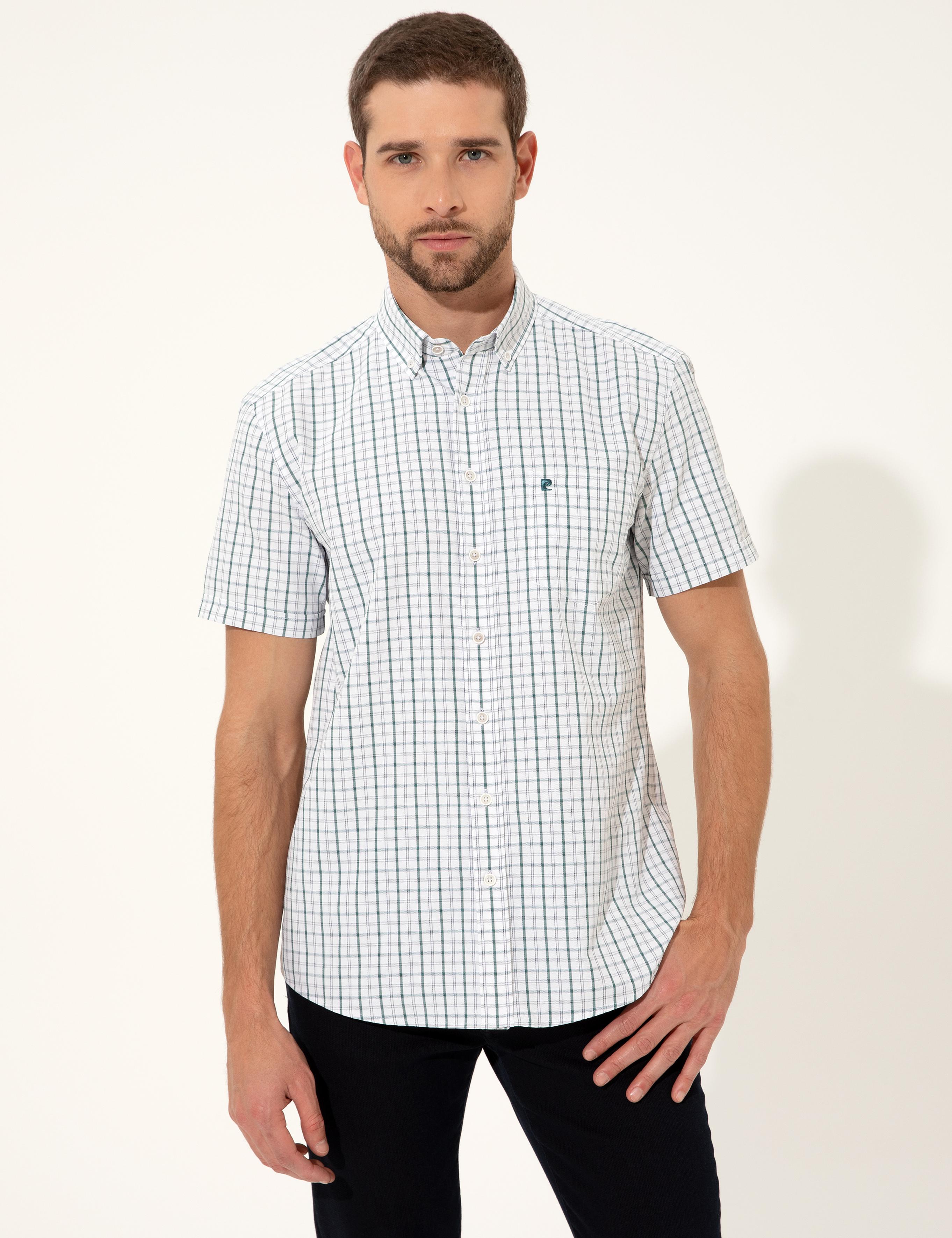 Yeşil Regular Fit Kısakol Gömlek