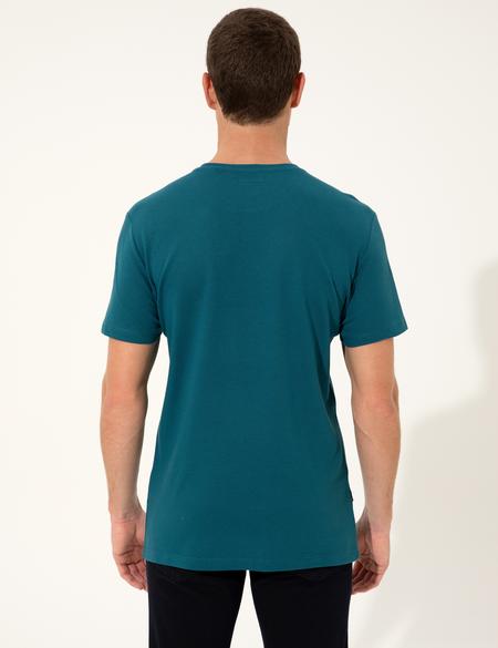 Zümrüt Slim Fit Bisiklet Yaka Tişört - 50249809093