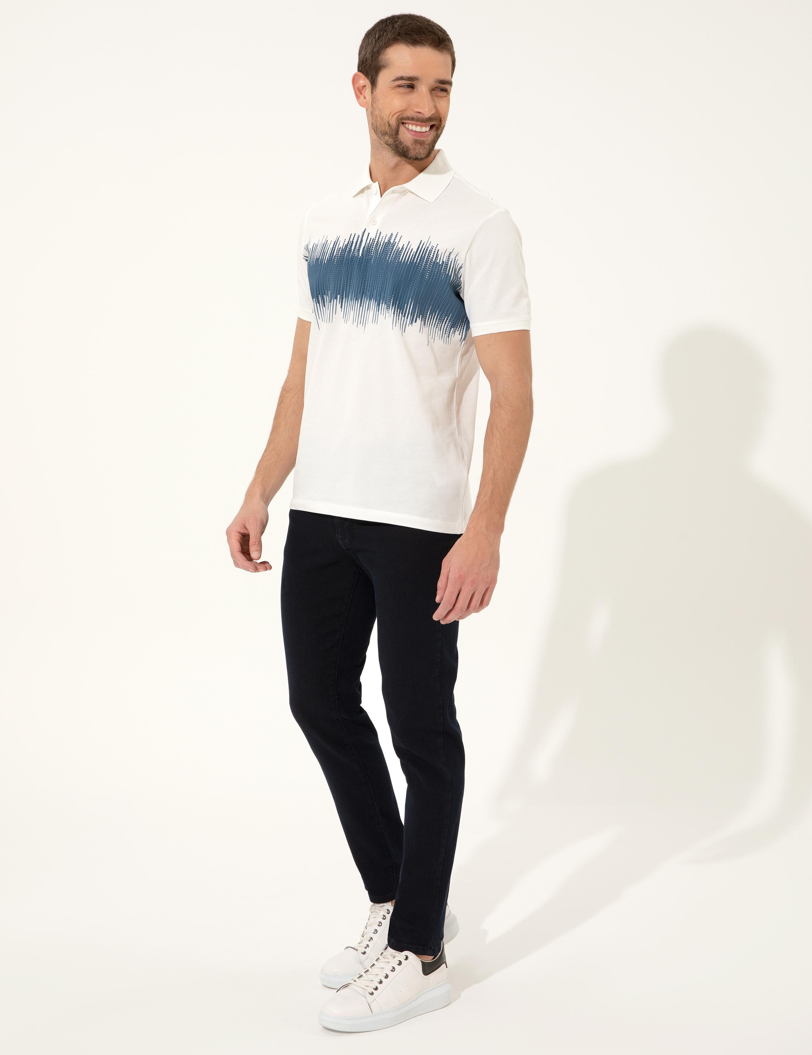Mavi Slim Fit Polo Yaka Tişört
