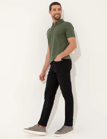 Haki Slim Fit Polo Yaka Tişört - 50249870054