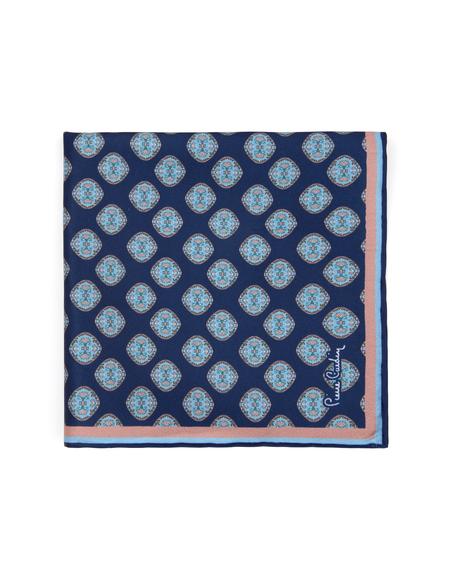 Lacivert Desenli Mendil - 50258417002