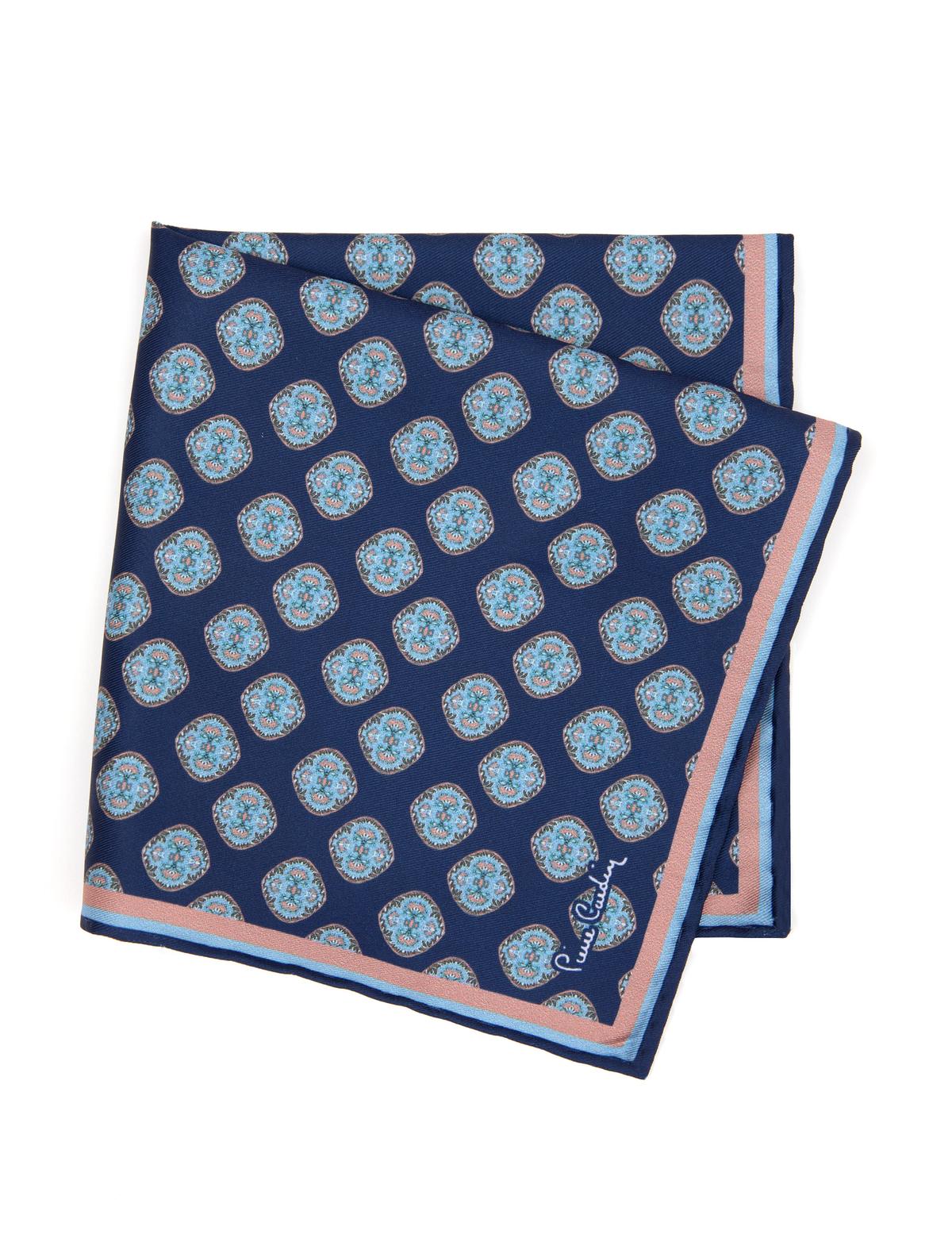 Lacivert Desenli Mendil