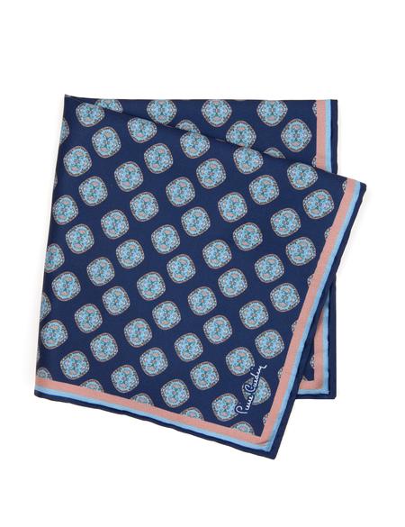 Lacivert Desenli Mendil - 50258417002