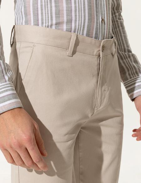 Bej Regular Fit Kanvas Pantolon - 50251035150