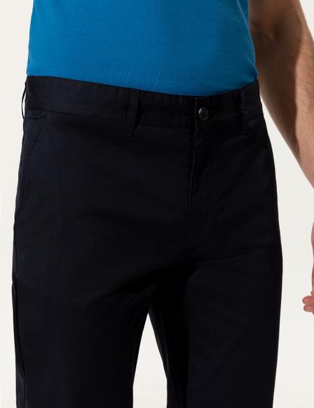 Lacivert Regular Fit Kanvas Pantolon - 50251531038