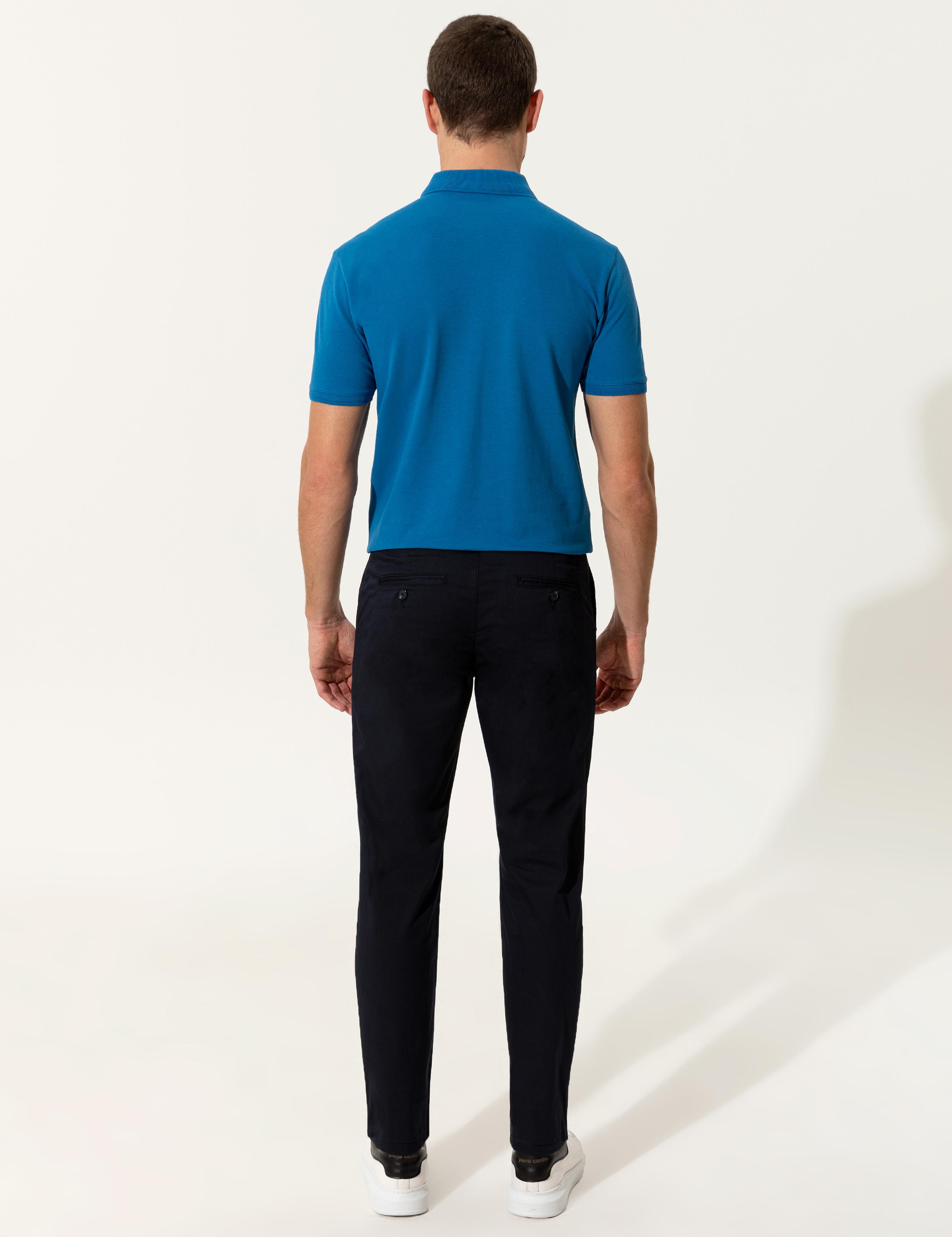 Lacivert Regular Fit Kanvas Pantolon