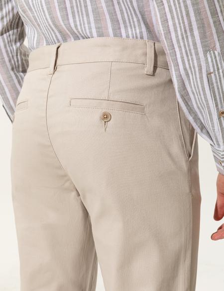 Bej Regular Fit Kanvas Pantolon - 50251035150