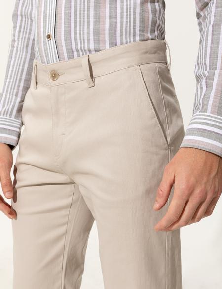 Bej Regular Fit Kanvas Pantolon - 50251035150