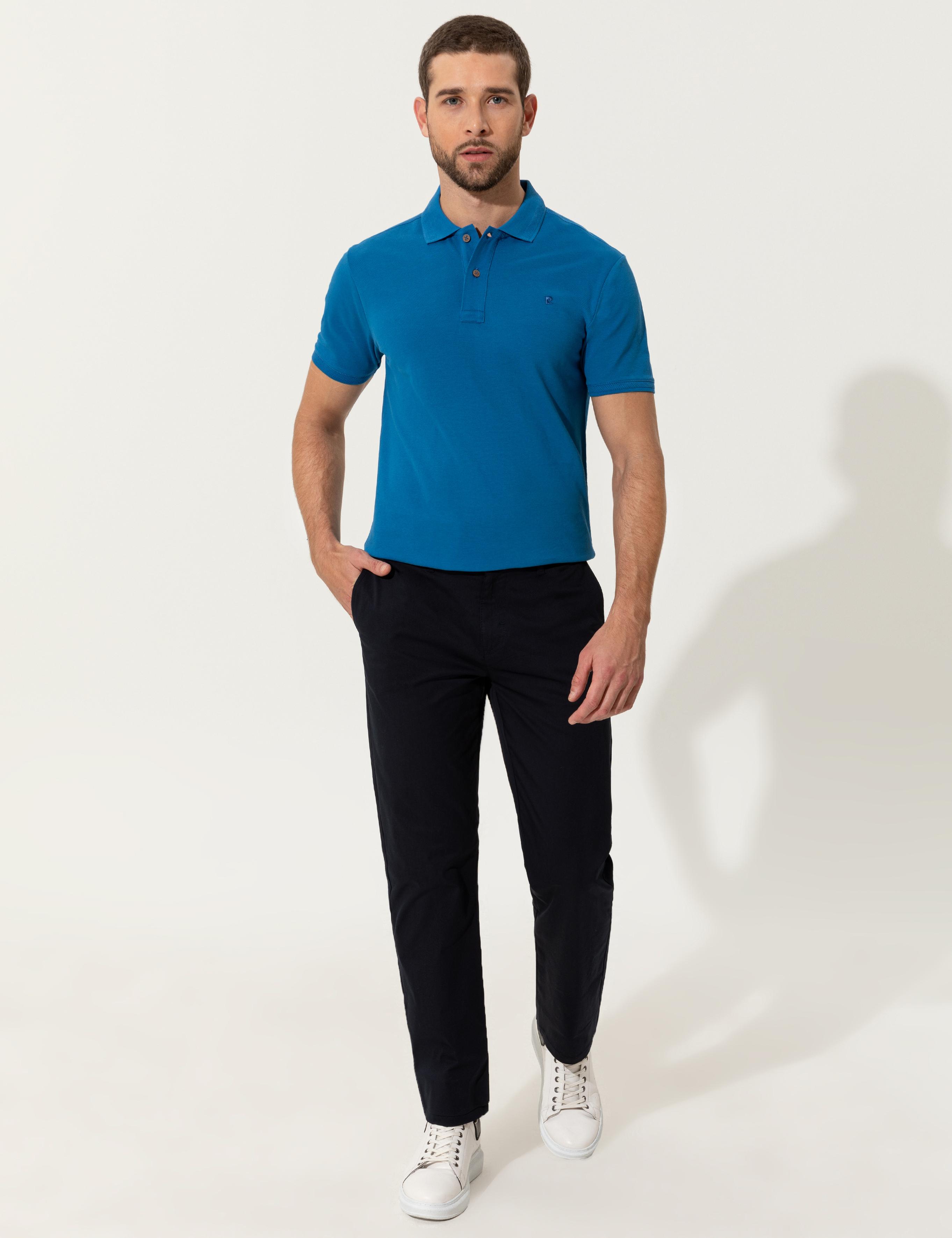 Lacivert Regular Fit Kanvas Pantolon