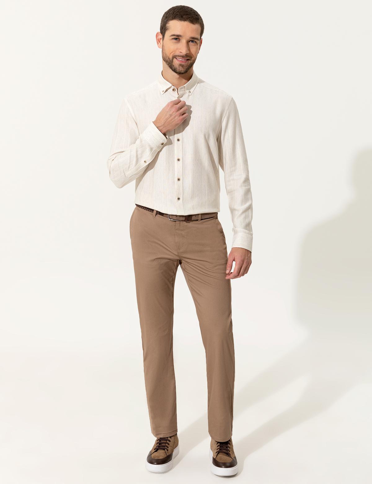 Vizon Regular Fit Kanvas Pantolon