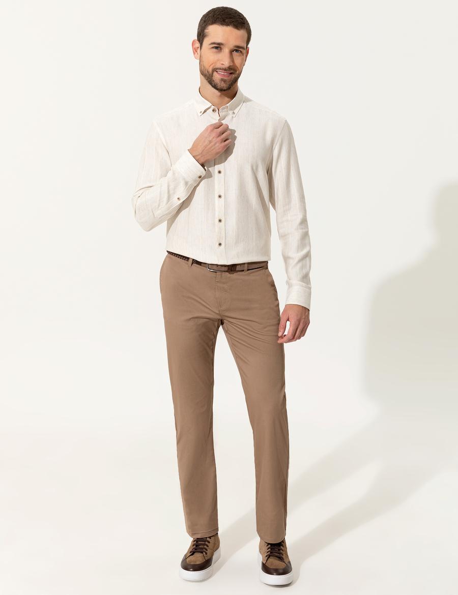 Vizon Regular Fit Kanvas Pantolon