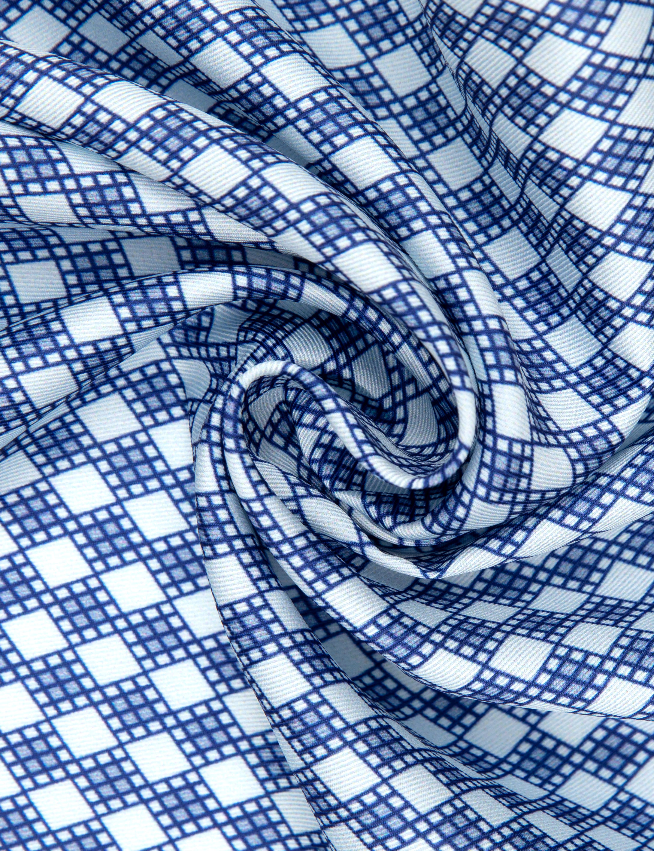 Lacivert Desenli Mendil - Image 3