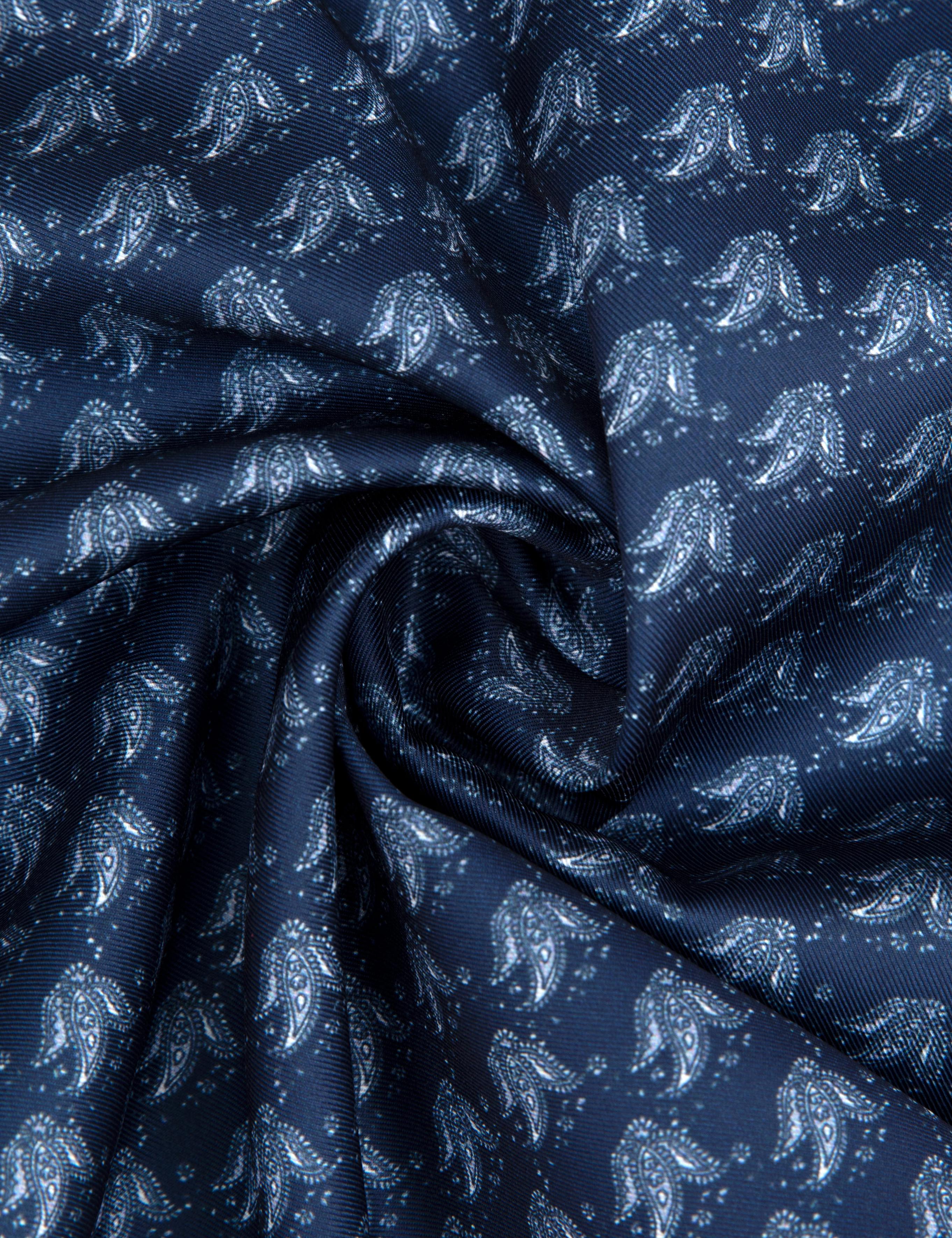 Lacivert Desenli Mendil