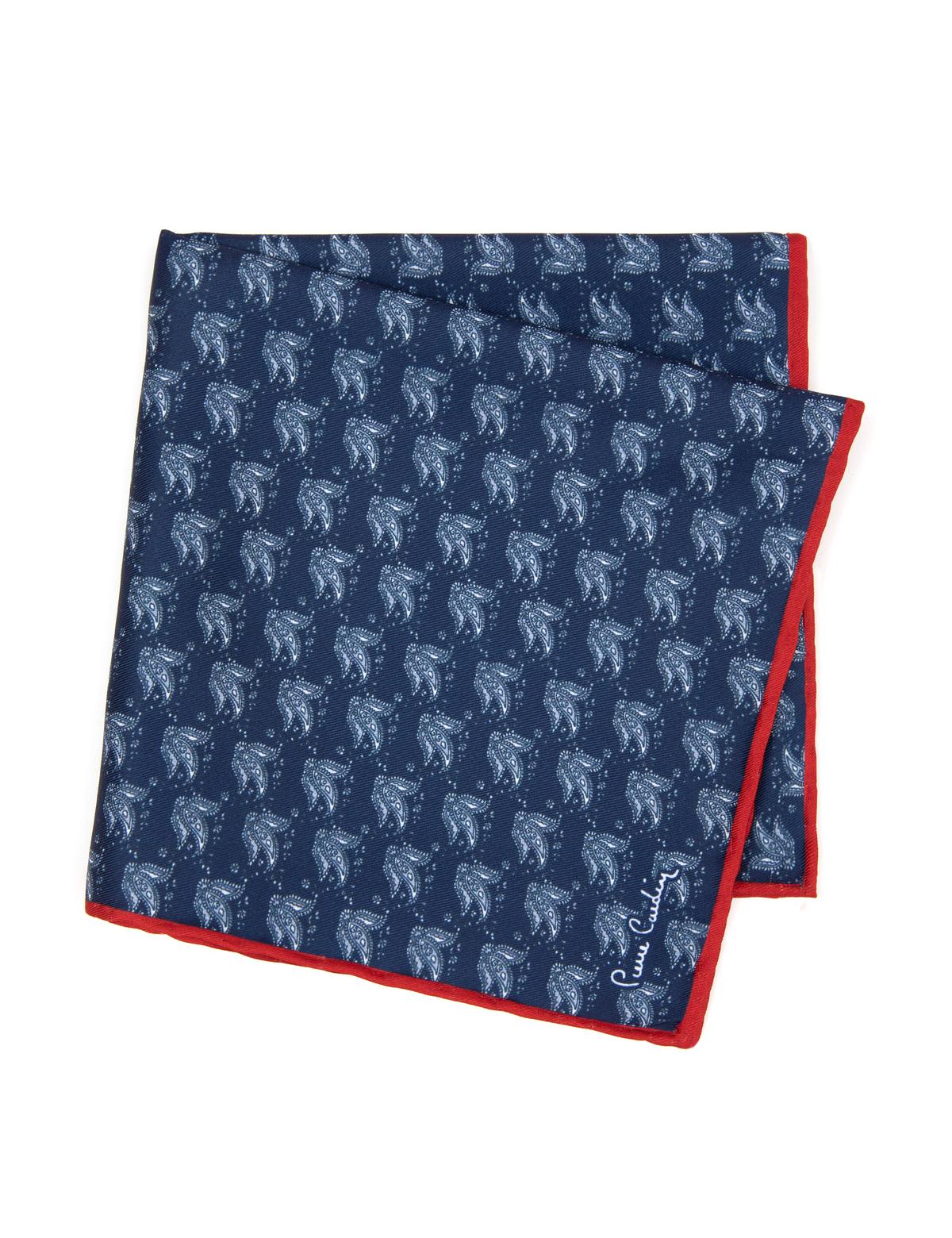 Lacivert Desenli Mendil