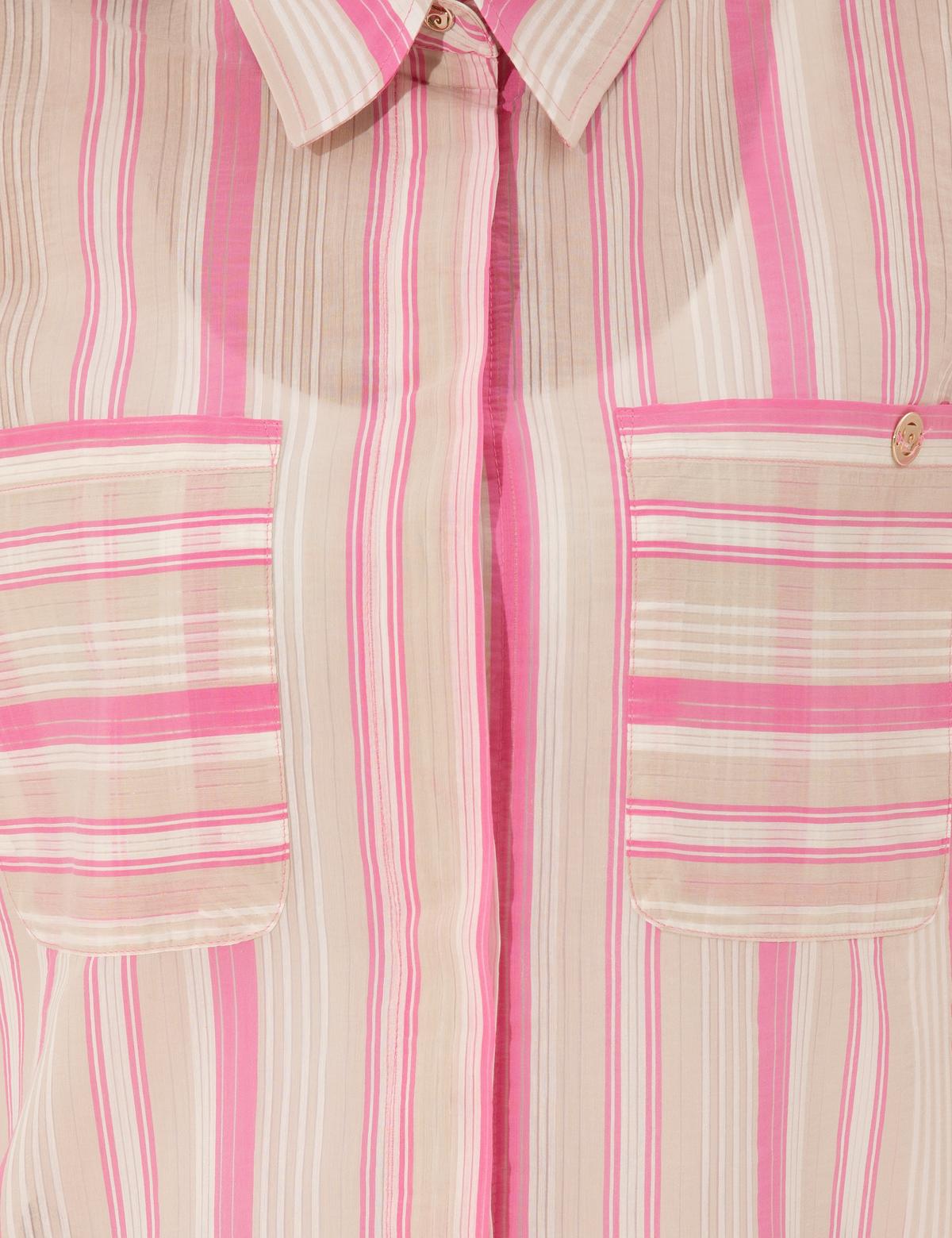 Fuşya Comfort Fit Gömlek Elbise - 50246307012