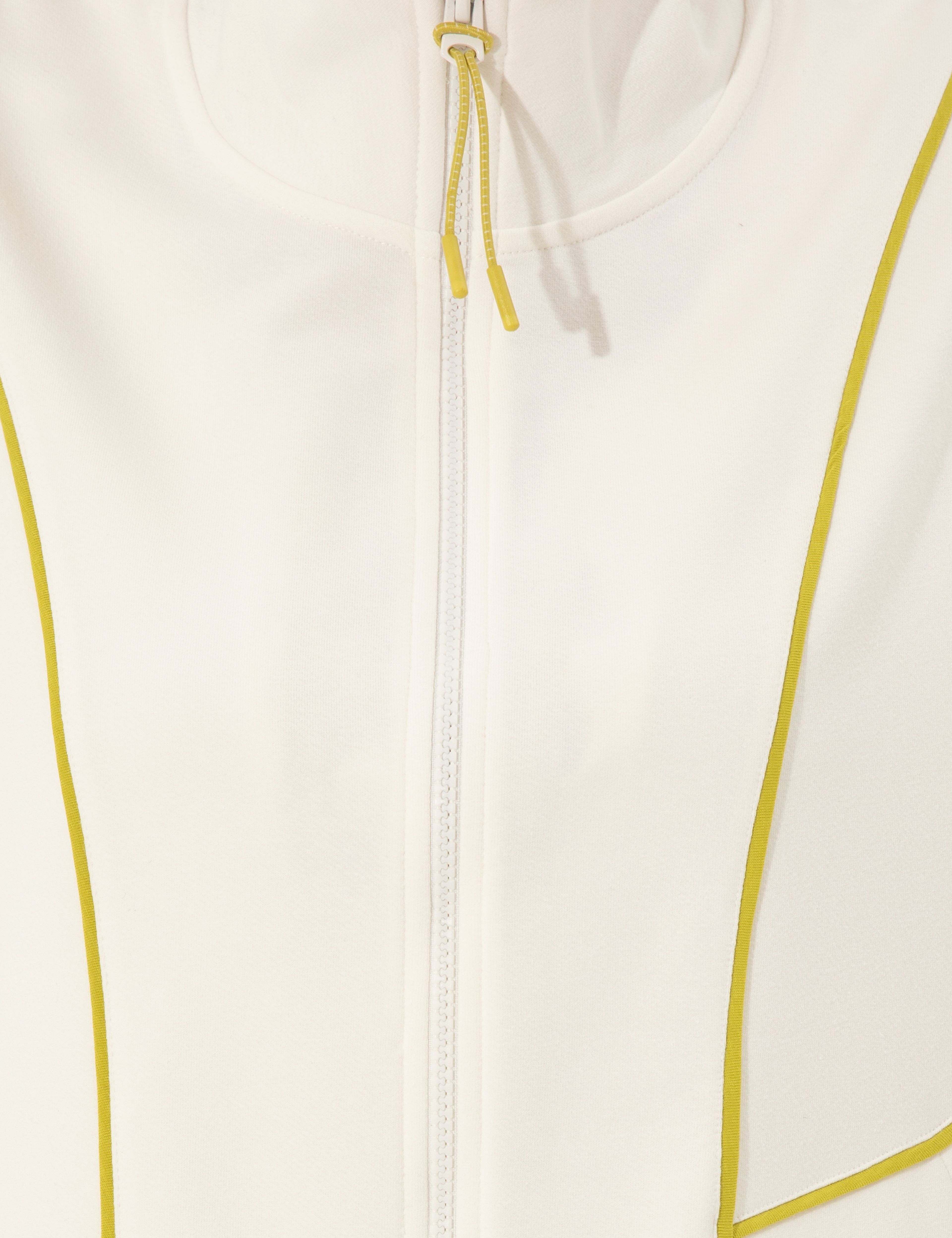 Ekru Comfort Fit Fermuarlı Sweatshirt - Image 6