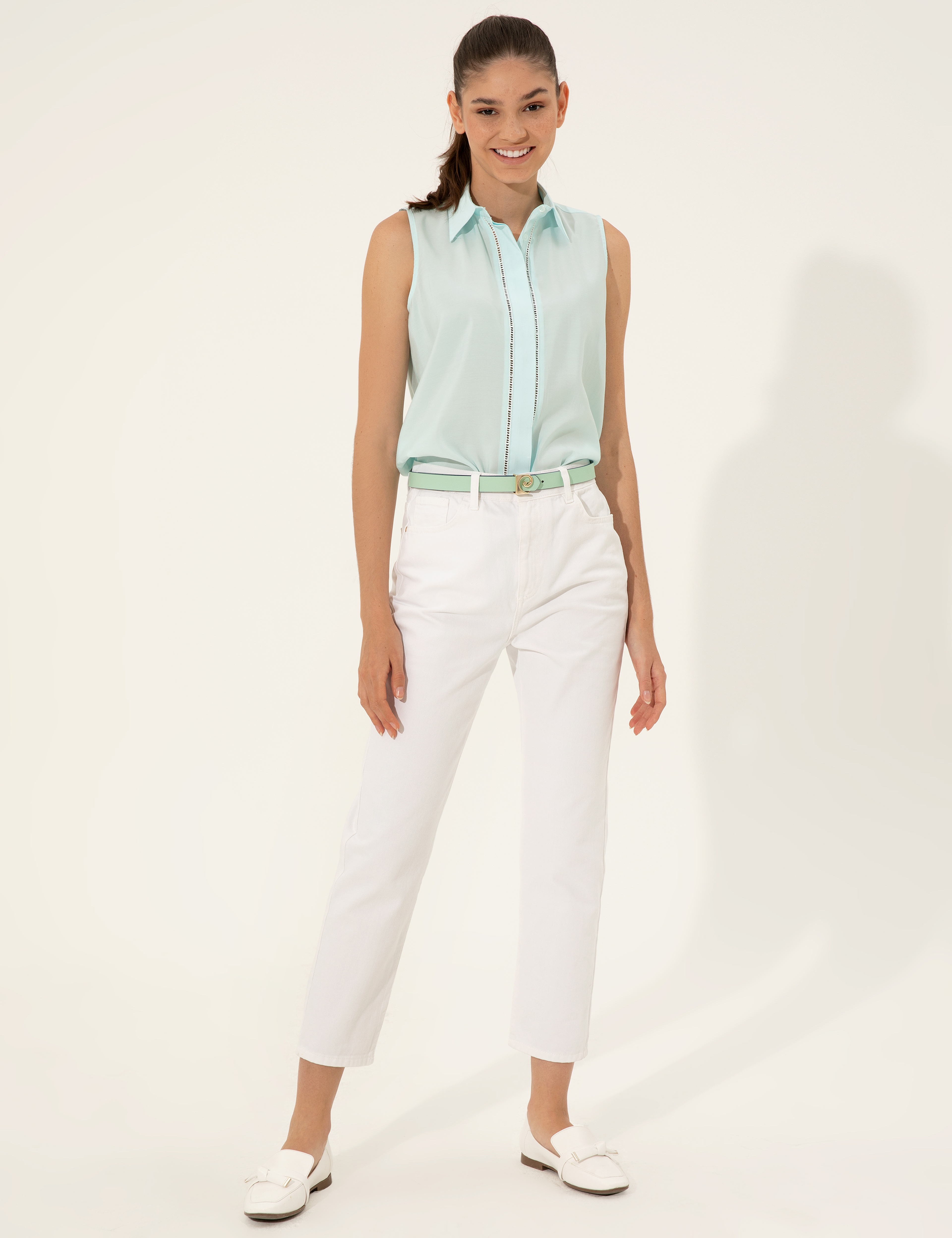 Mavi Regular Fit Kolsuz Bluz - Image 3