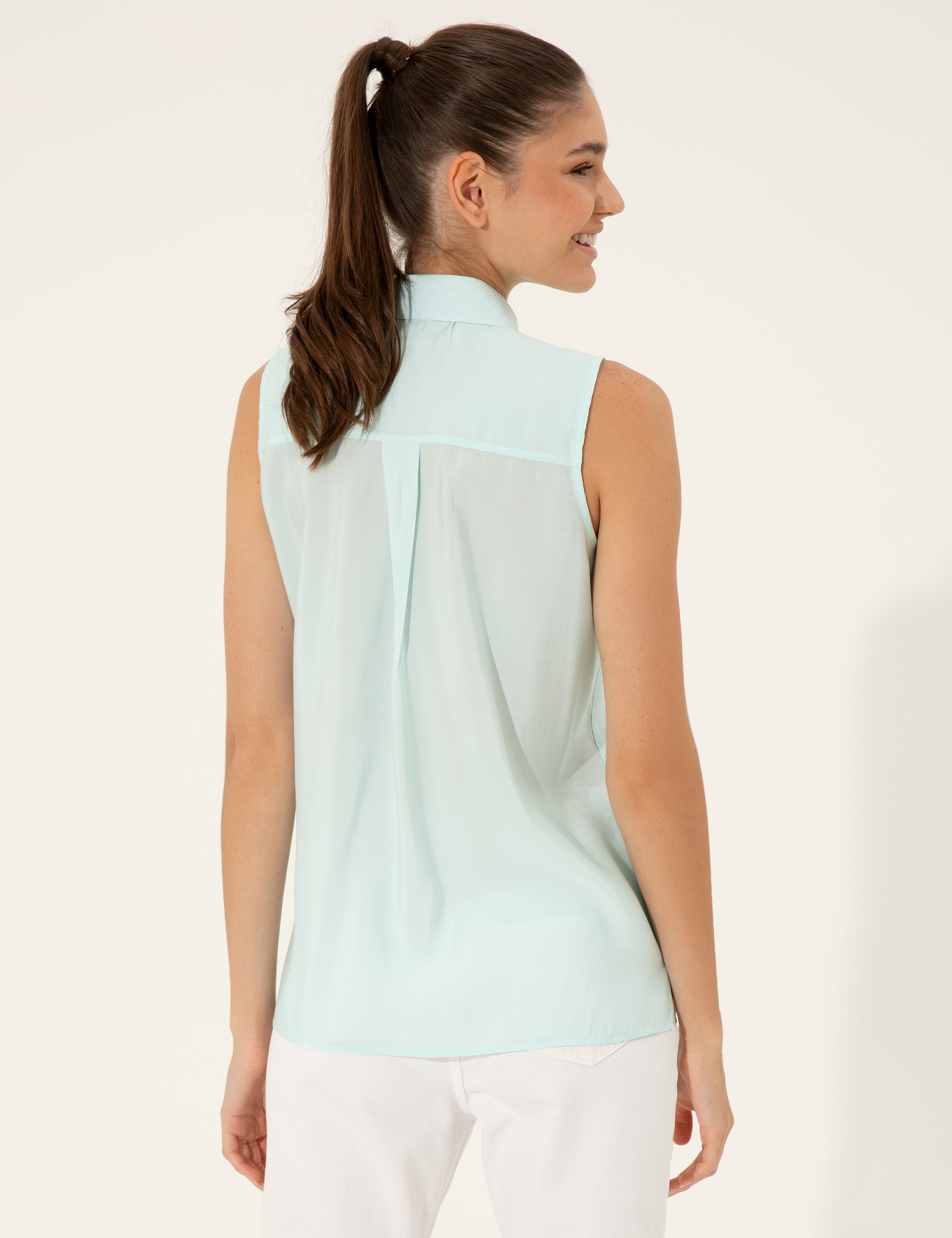 Mavi Regular Fit Kolsuz Bluz - Image 5