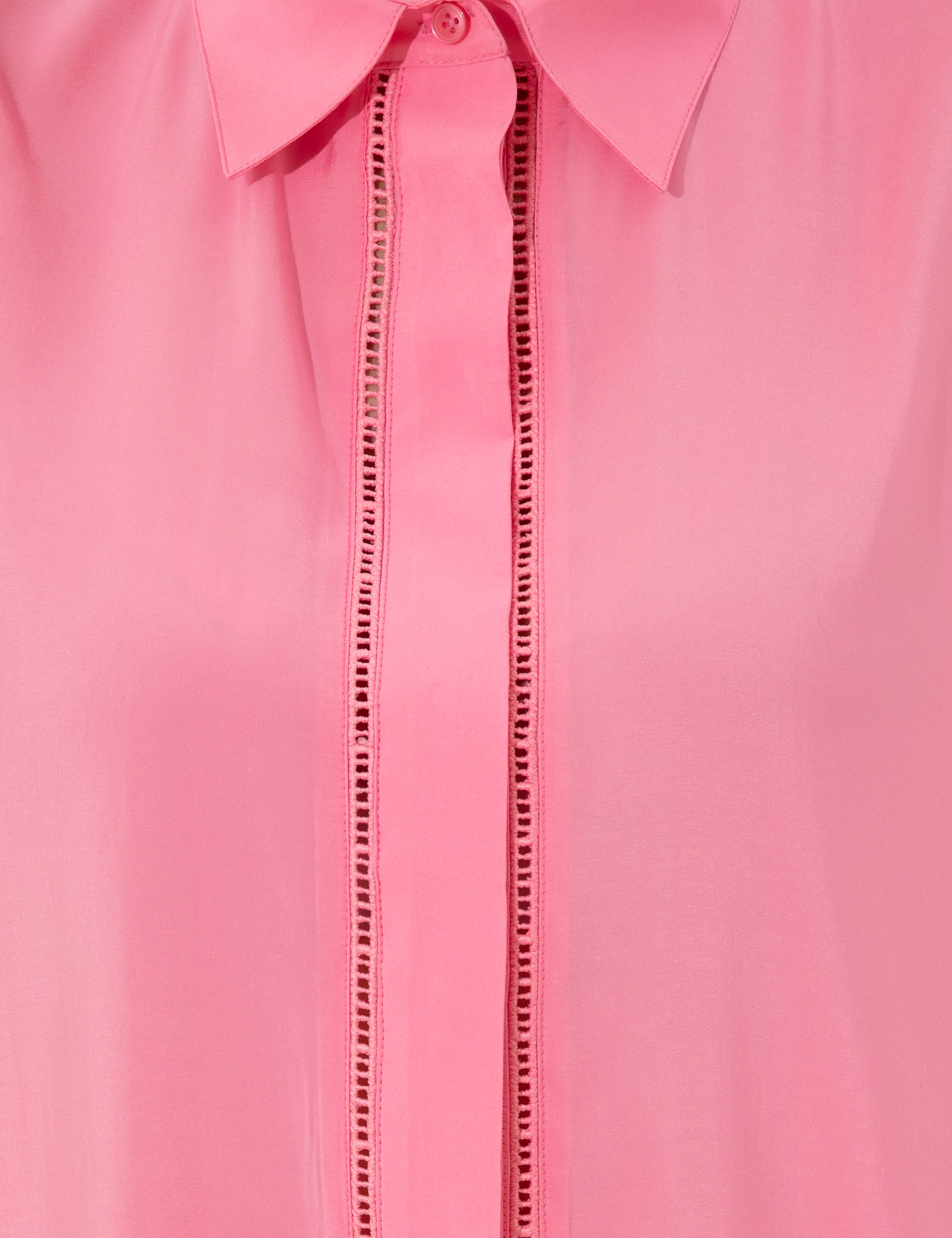 Pierre Cardin Pembe Regular Fit Kolsuz Bluz görsel 6
