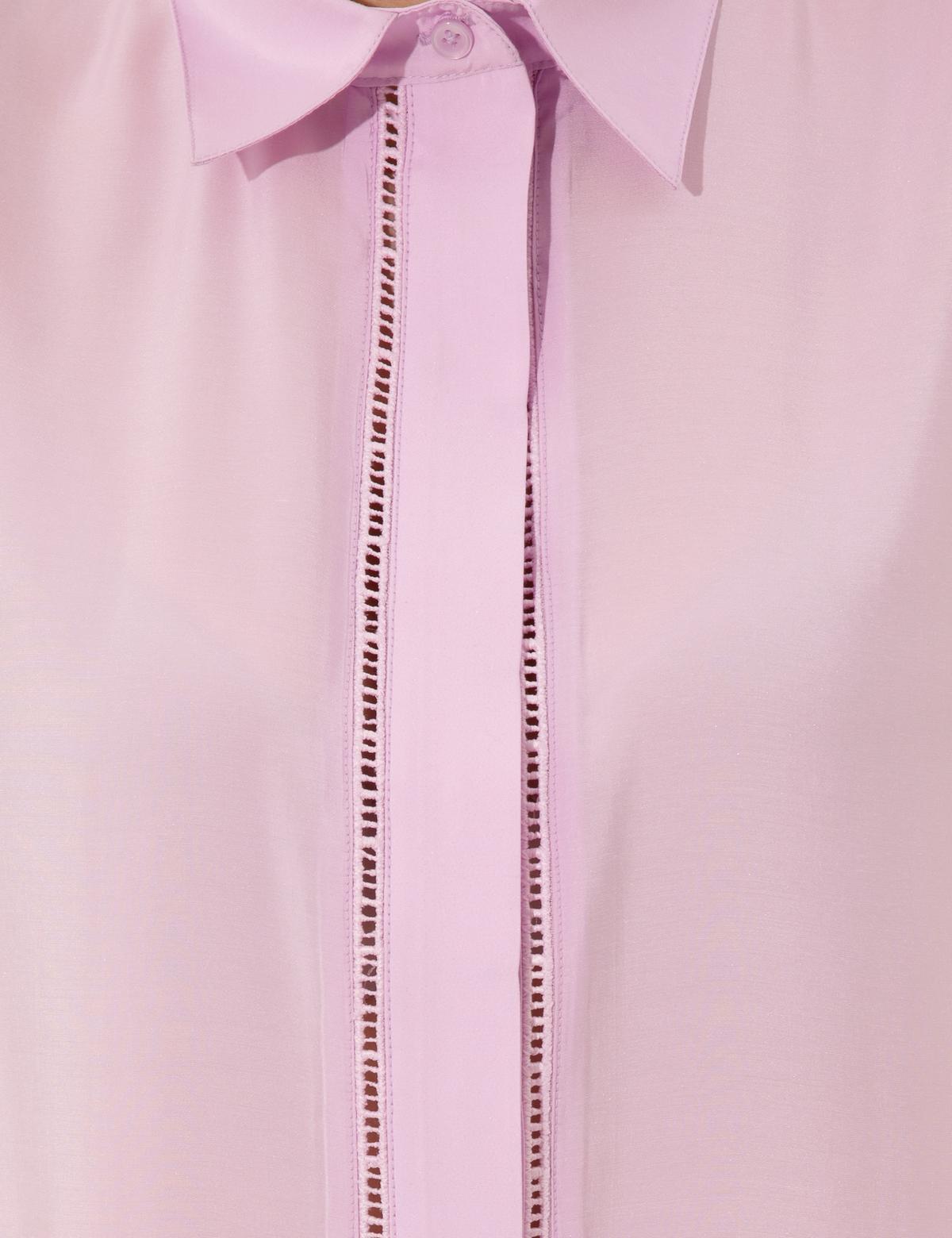 Lila Regular Fit Kolsuz Bluz - 50247281022