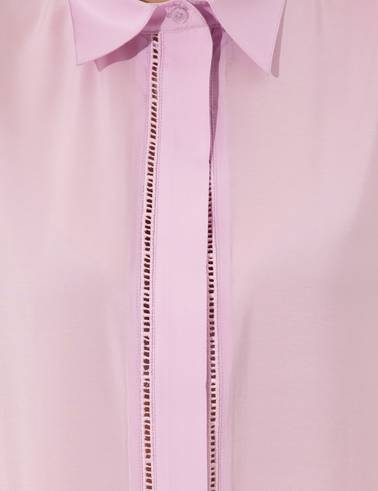 Lila Regular Fit Kolsuz Bluz