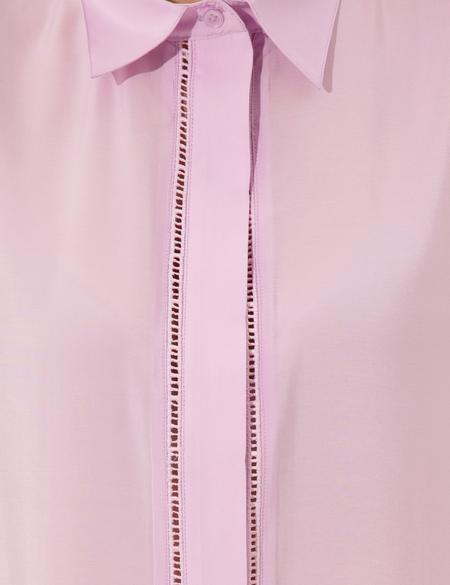 Lila Regular Fit Kolsuz Bluz - 50247281022