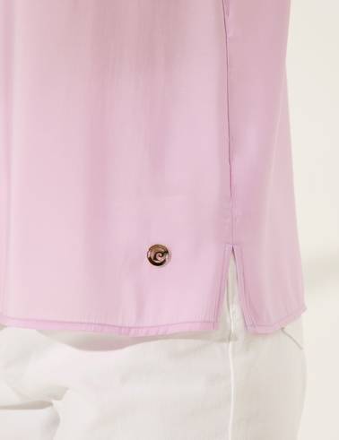 Lila Regular Fit Kolsuz Bluz