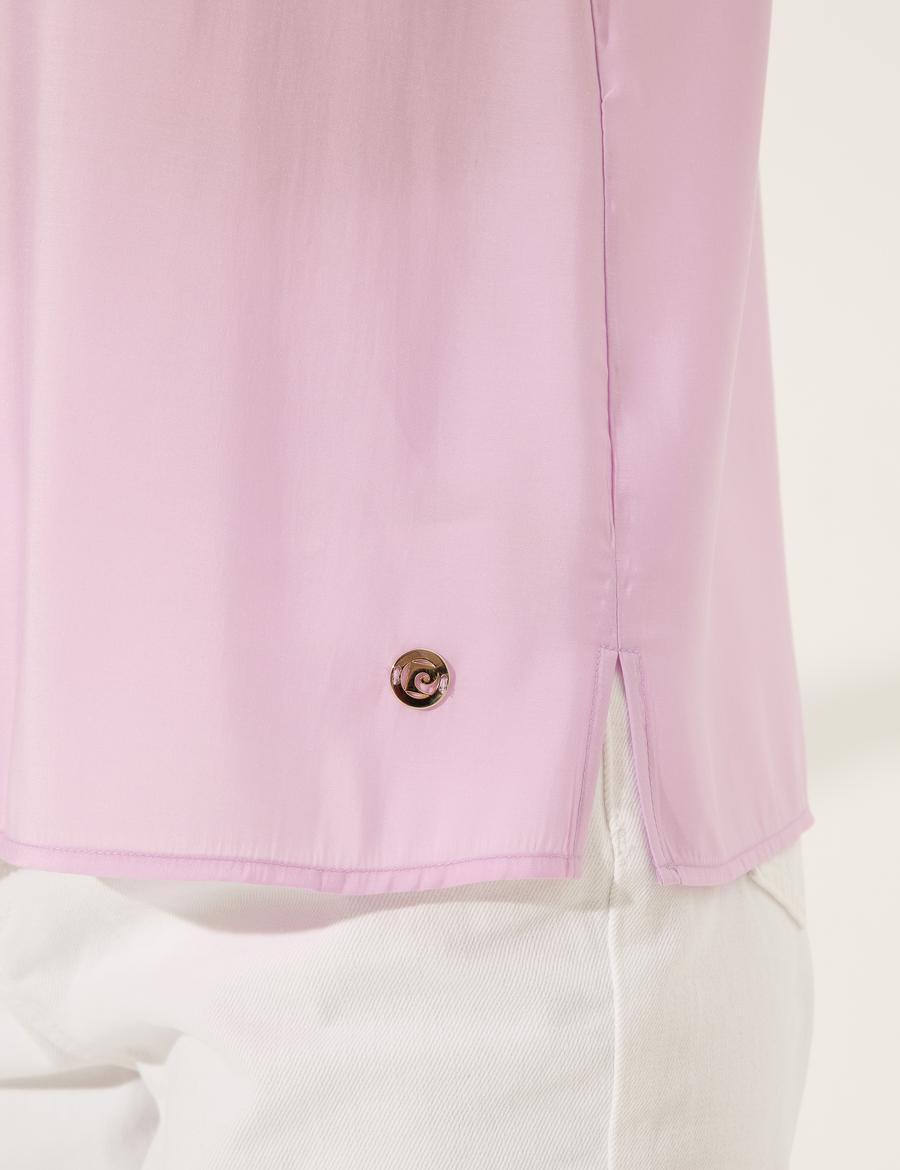 Lila Regular Fit Kolsuz Bluz