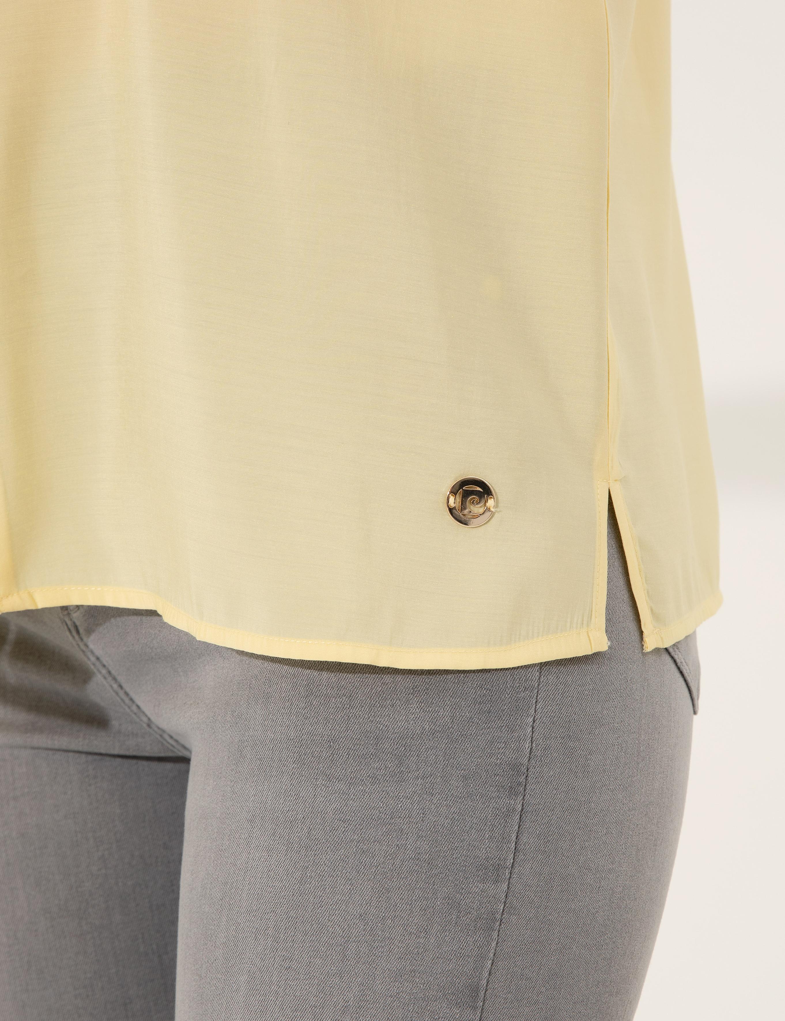 Sarı Regular Fit Kolsuz Bluz