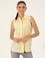 Sarı Regular Fit Kolsuz Bluz